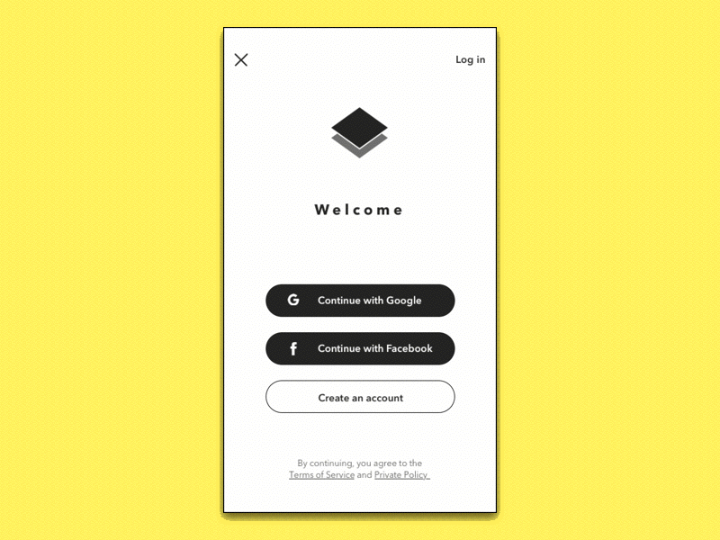 Daily UI 001 - Log In 001 animation dailyui login