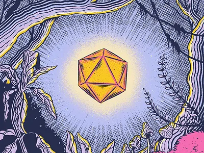 Power Object comic geometry gigposter halftone illustration ink poster texture