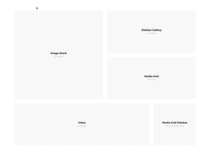 Grid Hover Animation animation grid portfolio web design