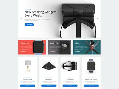 Electronics Shop Page css ecommerce html parallax shop ui web design web page woocommerce wordpress