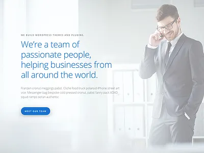 About Us Section Snippet css html parallax ui web design web page wordpress