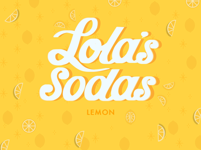 Lola's Sodas crisp fresh lemon soda yellow