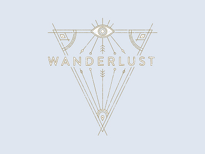 Wanderlust Merch Design adventure geometric sacred geometry third eye triangles wanderlust