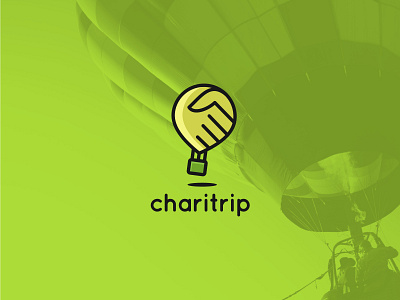 Charitrip air balloon charity design logo sharing travel