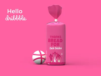 First Shot bread debut dribbble invite packaging