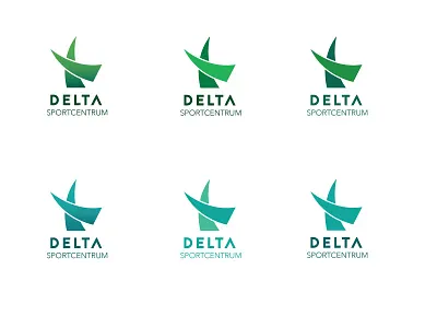 Delta Sportcentrum color delta design fitness logo sport