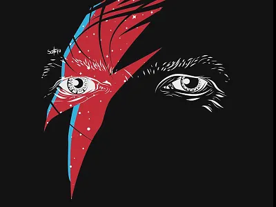 Ziggy art bowie davidbowie illustration