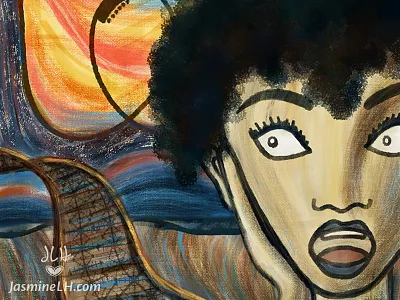 Adobe Munch Contest | "Scream Ride" Detail adobe sketch app digital art digital illustration digital painting doodle edvard munch munchcontest painterly photoshop