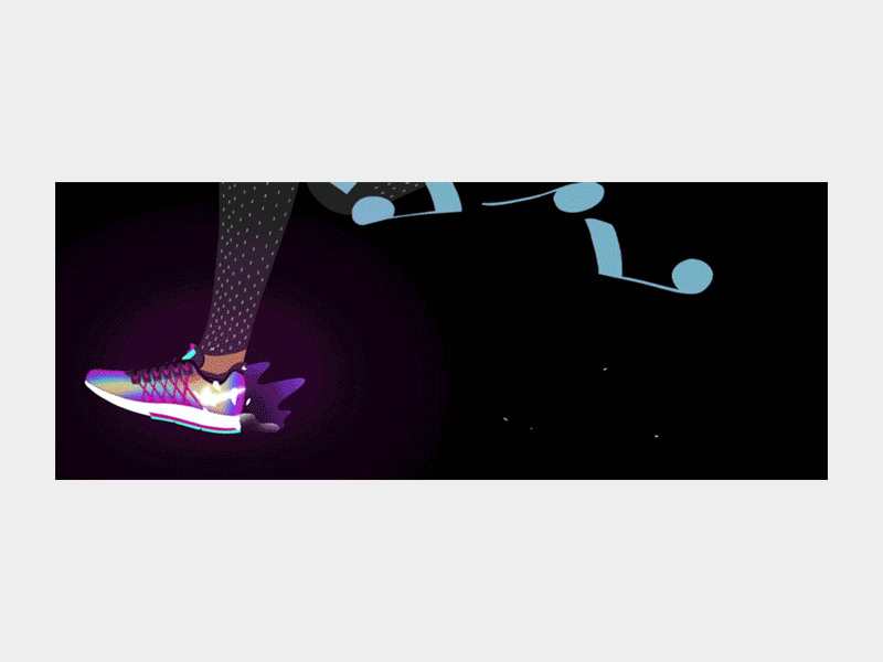 Run Beat animation colours gif nike run