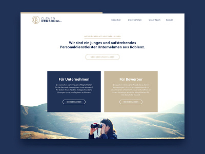 Clever Personal Homepage business page clean digital homepage landingapage simple small webdesign website