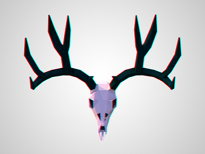 Deer Skull 3d Thingy cinema 4d deer low poly photoshop skull