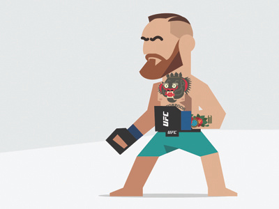 Conor McGregor illustration beard boxer conor conor mcgregor ireland irish kickboxing mcgregor tattoo ufc