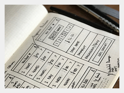 Hourly, Daily or Monthly Insurance - Sketch 2 design drawing experience insurance moleskine pencil sketch sketchbook sketchpad user ux wireframe