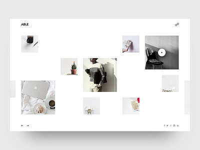 ABLE - Minimal & Clean Blog UI able blog clean freebie minimal simple simplicity ui ux webdesign white