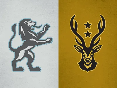 Real Ale Icons Set 1 axis deer beer deer heraldic lion icons standing lion