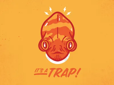 Ackbarrrrrrr ackbar illustration star type wars