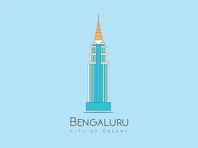 Bengaluru Love bangalore bangalore landscape bengaluru bengaluru landscape illustration rohit bind ub city