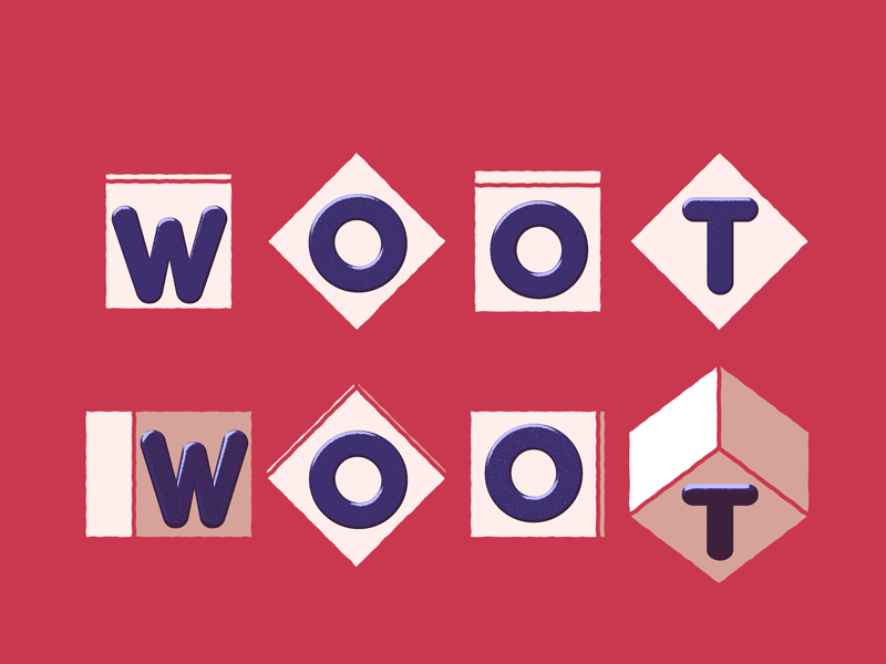 Woot woot 3d animated gif animation c4d gif loop