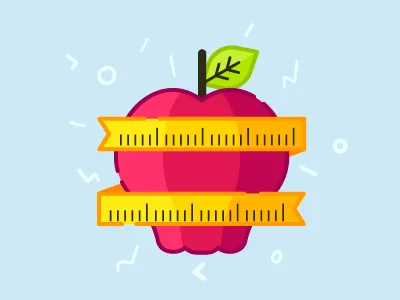 Apple Icon apple diet doctor exercise food fruit geometric design health icon icon design illustration