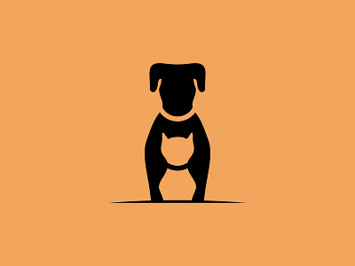 Collarist animal brand cat character dog illustration logo mascot negative space