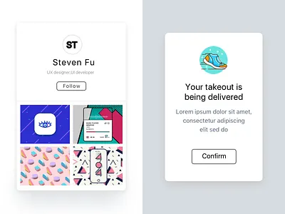 Social Share & Flash Message - DailyUI #10 #11 alert daily dailyui dialog flash message practise share social ui user ux