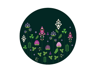 Honey Pattern acacia field flowers honey onobrychis plant red clover