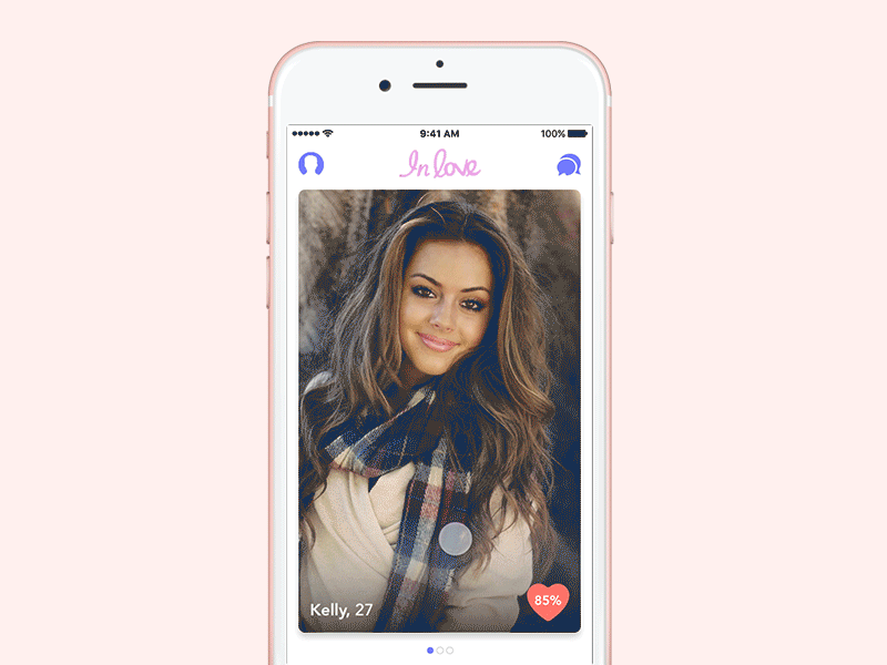 In Love App 2 animation app dating app design interaction minimal design ui ux