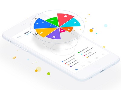 Wheel Graph design ios kit minimal photoshop sketch templates ui ui8 ux xd