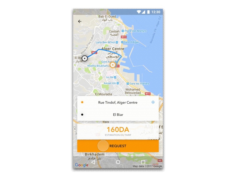 YASSIR APP 2.0 motion sketch ui ux