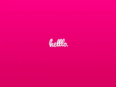 Hello dribbble. dribbble hello nik steele
