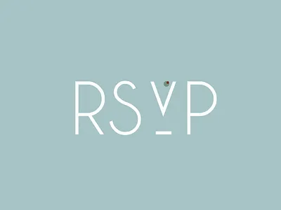RSVP logo martini olive party rsvp