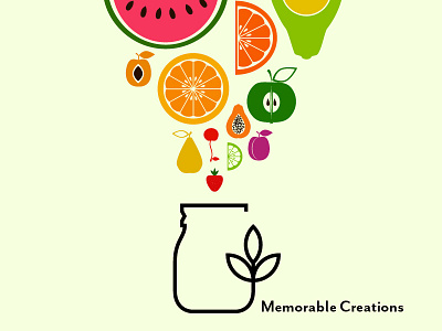 Memorable Creations canning food fresh fruit jar market preserves vegetables vintage yum