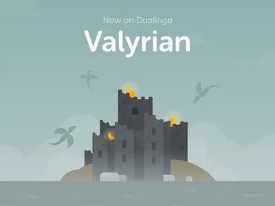 High Valyrian castle dragon game of thrones language monument
