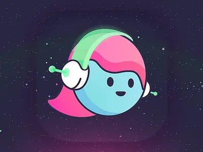 Elle bot character elle listening mascot music parallel space universe