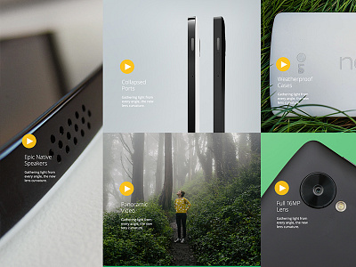 Video Grid design detail grid interface phone product ui ux video web design website white space