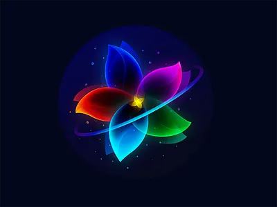 dream flower_2 color dream fantasy flower illustrator