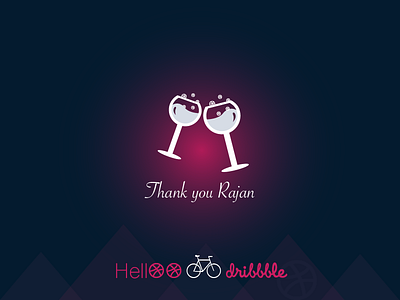 Helloo Dribbble cheers dribble thank you