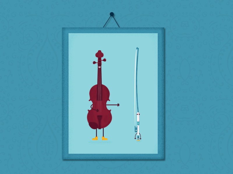 Best Friends or Not... #02 animation best friends giff illustration string violin