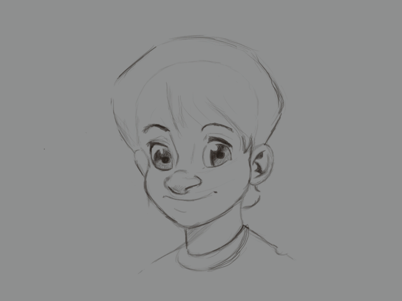 New toy! boy cartoon intuos painting photoshop sketch wacom