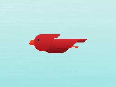 Flying bird bird blue fast flying red sky