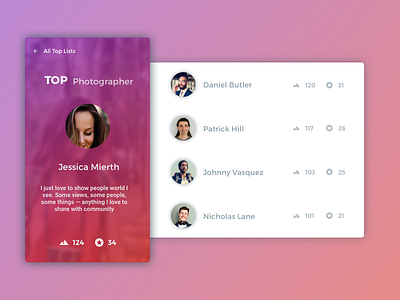 Leaderboard - Daily UI #019 daily ui dailyuichallenge free freebie leader board leaderboard sketch top chart uiux webdesign