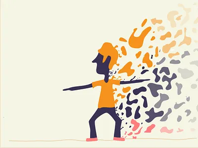 The Divide autodesk character design disintegrate drawing figure graphic illustration sketch vector