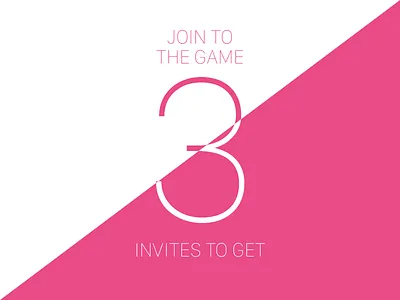 3 invites to get! 3 invites challenge dribbble game giveaway invite portfolio shots