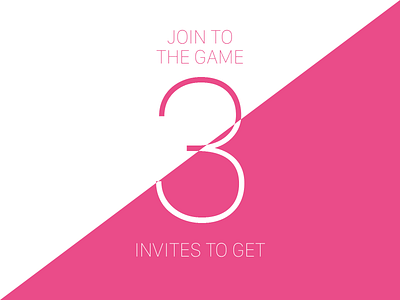 3 invites to get! 3 invites challenge dribbble game giveaway invite portfolio shots