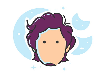 purple hair art creative creative design design designer illustration
