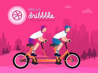 First Shot cyclist scenery