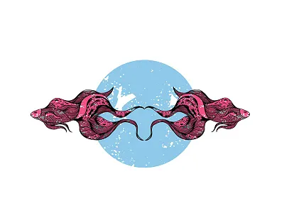 Swimming Betta Symmetry betta fish color fish handmade illustration ink photoshop symmetry underwater