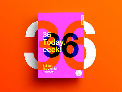 👁Made You Look👁 176 | Eeek. 2017 birthday color colour designer freelance love poster postereveryday type typography