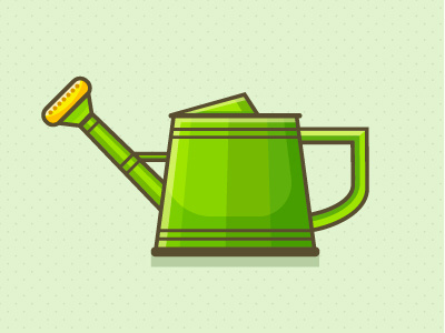Gardening Toolkit environment flat icon garden gardening geometric go green icon icon design vector water watering can