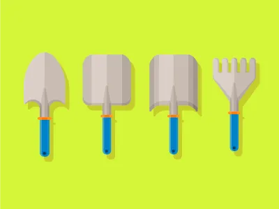 Gardening Tools environment flat icon garden gardening geometric go green icon icon design vector water watering can